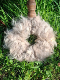 Stoere Wollenkrans Alpaca Krans Beige