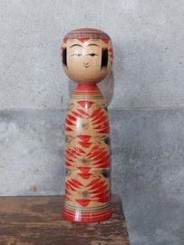 Oude Vintage Japanse Kokeshi Houten Pop Doll Naruko