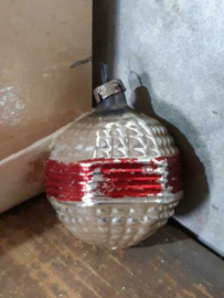 Oude Antieke Kerstbal  4016 Lampion