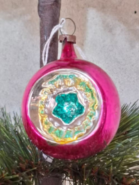 Oude Antiek Vintage Kerstbal 8967 Deukbal