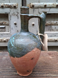 Oude Antiek Vintage Waterkruik Kruik Aardewerk Griekenland