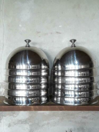 Oude Brocante Silverplate Hotelzilver Cloche Foodcover