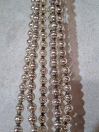 Oude Antieke Kerstbal 8322B Kralenslinger Kralenketting Kralen Slinger Zilver