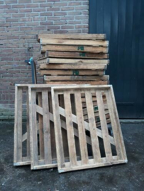 Oude Brocante Houten Broodrek Bakkersrek Kaartenrek