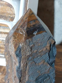 Tijgerijzer Tijgeroog Geslepen Punt Ruwe Steen - Mineralen