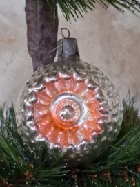 Oude Antiek Vintage Kerstbal 8904 Deukbal
