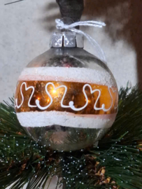 Oude Antiek Vintage Kerstbal 10444 Goud