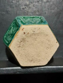Oude Antiek Chinese Shiwan Gemberpot Turquoise Groen