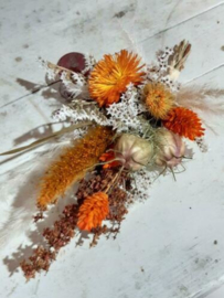 Bruidsboeket van Droogbloemen - Corsage