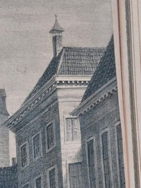 Oude Antieke Set Litho Poelpoort Groningen Westzijde & Oostzijde Schoonbeek