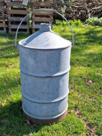 Oude Brocante Zinken Kan Petroleum
