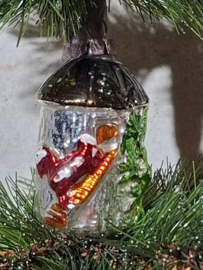 Oude Antiek Vintage Kerstbal 10143 Kippenhok Haan
