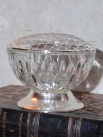 Oude Brocante Franse Pique Fleur Flowerbowl Kristal
