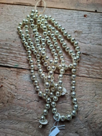 Oude Antieke Kerstbal 8410 Kralenslinger Kralenketting Kralen Slinger Zilver