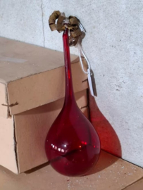 Oude Vintage Glashanger Kerstbal 7956