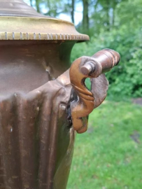 Oude Antieke Perzische Koperen Samovar