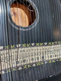 Oude Brocante Tafelharp Harp Citer