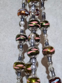 Oude Antiek Vintage Kralenslinger 8976 Kralenketting Mercury Garland