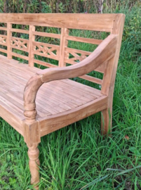 Oude Teak Houten Houten Bank Hartje