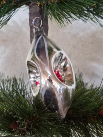 Oude Antiek Vintage Kerstbal 9885 Deukbal