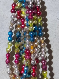Oude Antiek Vintage Kralenslinger 10156 Kralenketting Garland Bont