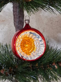 Oude Antiek Vintage Kerstbal 8894 Deukbal