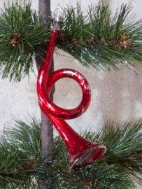 Oude Antiek Vintage Kerstbal 9996 Trompet