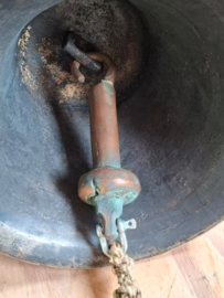 Oude Antieke Grote Messing Scheepsbel XXL