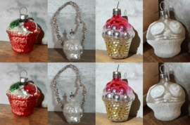 Oude Antieke & Vintage Kerstballen Mandjes