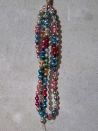 Oude Antiek Vintage Kralenslinger 10368 Kralenketting Garland Bont