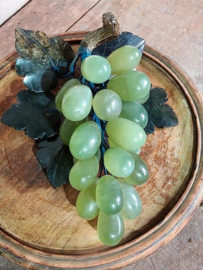 Oude Vintage Mineralen Edelstenen Druiventros Jade