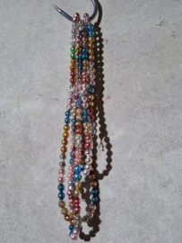 Oude Antiek Vintage Kralenslinger 10154 Kralenketting Garland Bont