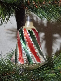Oude Antieke Kerstbal 10018 Klokje