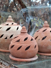 Marokkaanse Terracotta Set Wierookhouder Waxinelicht Citronella