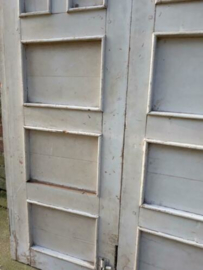 Oude Brocante Luik Patina Hardhout Creme Dubbel