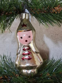 Oude Antieke Vintage Kerstbal 9834 USSR Meisje