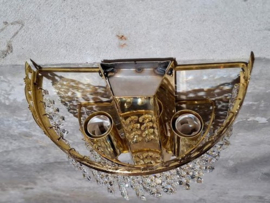 Oude Vintage Preciosa Set Wandlamp Kristallen Hollywood Regency