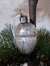 Oude Antiek Vintage Kerstbal 9129 Eikel
