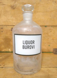 Oude Brocante Roemeense Apothekersfles Liquor Burovi