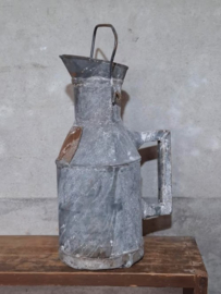 Oude Brocante Zinken Kan