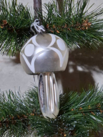 Oude Antiek Vintage Kerstbal 10233 Paddenstoel