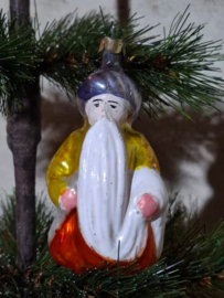 Oude Antieke Vintage Kerstbal 10108 USSR Tsaar Tovenaar