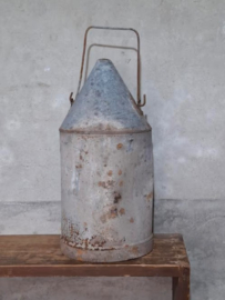 Oude Brocante Zinken Kan