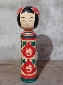 Oude Vintage Japanse Kokeshi Houten Pop Doll Naruko
