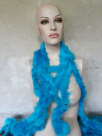 Brocante Marabou Boa Blauw