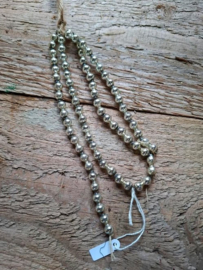 Oude Antieke Kerstbal 8411 Kralenslinger Kralenketting Kralen Slinger Zilver