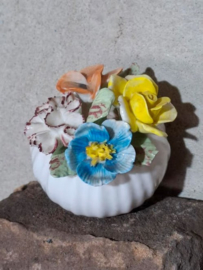 Oude Vintage Engels Porseleinen Bloemstuk Staffordshire