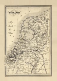 Kaart Ansichtkaart Nederland Landkaart - Netherlands