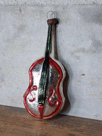 Oude Antieke Kerstbal 5773 Contrabas Bas Viool Banjo