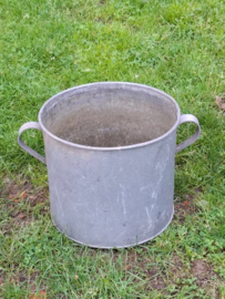 Oude Brocante Zinken Emmer Teil